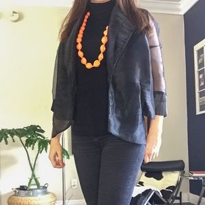 Black Transparent Jacket